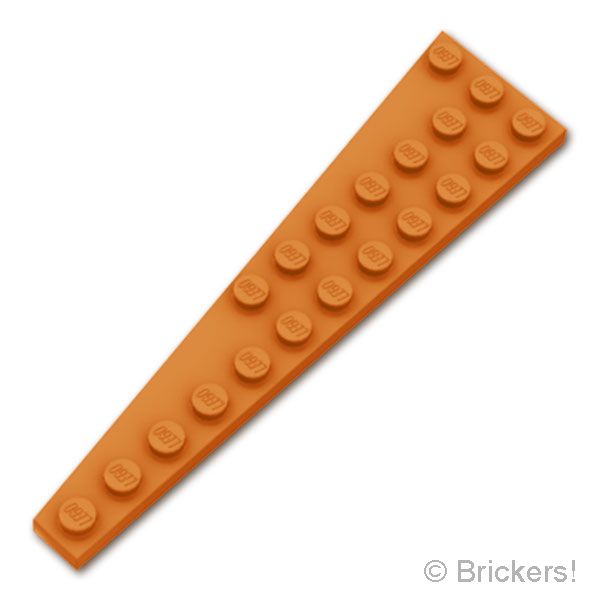LEGO® パーツ 6533065 ウェッジ プレート 12 x 3 - 右：[Dark Orange / ダークオレンジ] 47398-038 