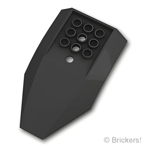 LEGOR パーツ 4209683 コックピット 6 x 10 x 2 - カーブ：[Black / ブラック] 47406-026 の商品ページ｜レゴRパーツ バラ売りのブリッカーズ