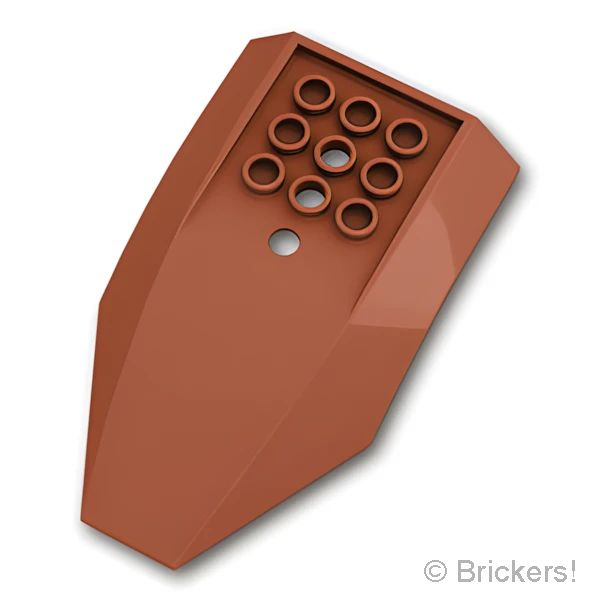 LEGOR パーツ 4549865/6271703 コックピット 6 x 10 x 2 - カーブ：[Reddish Brown / ブラウン] 47406-192 の商品ページ｜レゴRパーツ バラ売りのブリッカーズ