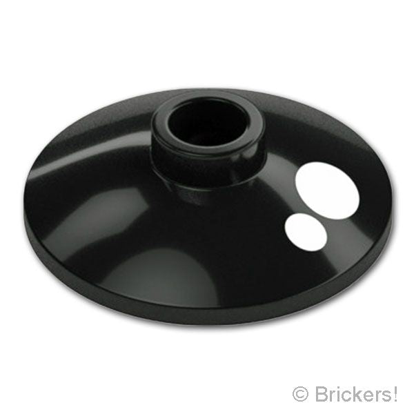 LEGO® パーツ 6541849 ディッシュ 2 x 2 - 白い目：[Black / ブラック] 4740pb040-026 