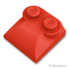 スロープ カーブ 2 x 2 x 2/3 - サイドカーブ：[Red / レッド]