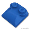 スロープ カーブ 2 x 2 x 2/3 - サイドカーブ：[Blue / ブルー]
