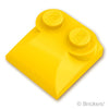 スロープ カーブ 2 x 2 x 2/3 - サイドカーブ：[Yellow / イエロー]