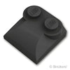 スロープ カーブ 2 x 2 x 2/3 - サイドカーブ：[Black / ブラック]