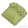 スロープ カーブ 2 x 2 x 2/3 - サイドカーブ：[Olive Green / オリーブグリーン]