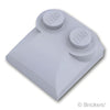 スロープ カーブ 2 x 2 x 2/3 - サイドカーブ：[Light Bluish Gray / グレー]
