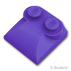 スロープ カーブ 2 x 2 x 2/3 - サイドカーブ：[Dark Purple / ダークパープル]