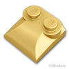 スロープ カーブ 2 x 2 x 2/3 - サイドカーブ：[MetallicGold / メタリックゴールド]