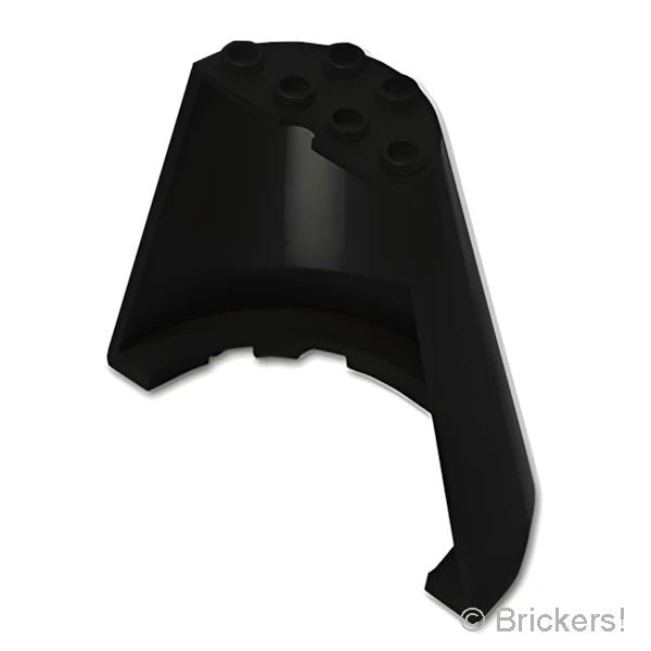 LEGOR パーツ 6494466 コーン ハーフ 8 x 4 x 6：[Black / ブラック] 47543-026 の商品ページ｜レゴRパーツ バラ売りのブリッカーズ