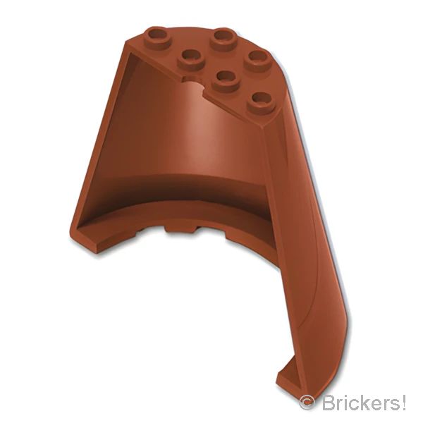 LEGOR パーツ 6469999 コーン ハーフ 8 x 4 x 6：[Reddish Brown / ブラウン] 47543-192 の商品ページ｜レゴRパーツ バラ売りのブリッカーズ