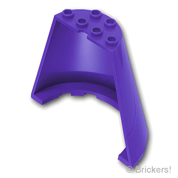 LEGO® パーツ 6059029 コーン ハーフ 8 x 4 x 6：[Dark Purple / ダークパープル] 47543-268 の商品ページ｜レゴRパーツ バラ売りのブリッカーズ