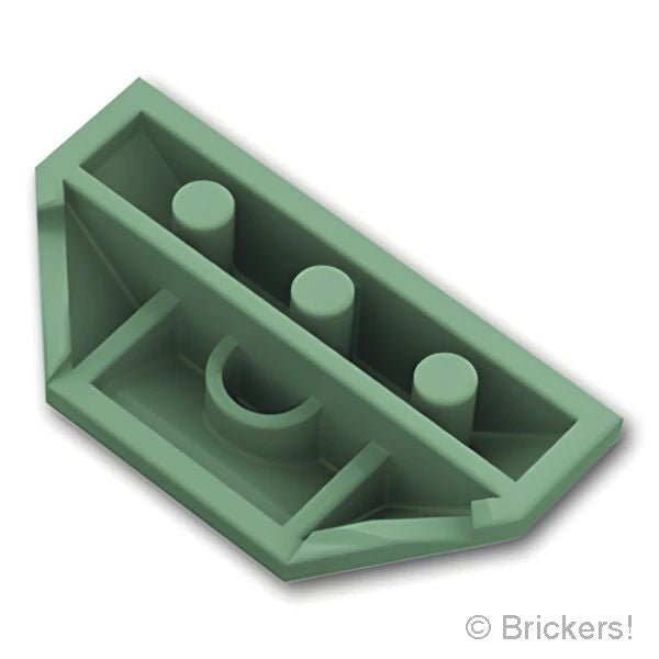 LEGO® パーツ 6256462/6416007 ウェッジ トリプル 2 x 4：[Sand Green / サンドグリーン] 47759-151 の商品ページ｜レゴRパーツ バラ売りのブリッカーズ