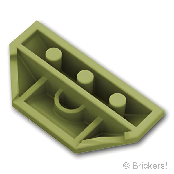 LEGOR パーツ 6016475 ウェッジ トリプル 2 x 4：[Olive Green / オリーブグリーン] 47759-155 の商品ページ｜レゴRパーツ バラ売りのブリッカーズ