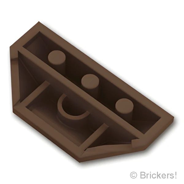 LEGO® パーツ 6127031 ウェッジ トリプル 2 x 4：[Dark Brown / ダークブラウン] 47759-308 の商品ページ｜レゴRパーツ バラ売りのブリッカーズ