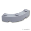 ブロック ラウンド コーナー 4 x 4 - マカロニ 3スタッド：[Light Bluish Gray / グレー]
