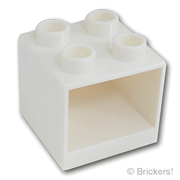 LEGOR パーツ 4141783/489001/6258902 デュプロ キャビネット 2 x 2 x 1.5：[White / ホワイト] 4890-001 の商品ページ｜レゴRパーツ バラ売りのブリッカーズ