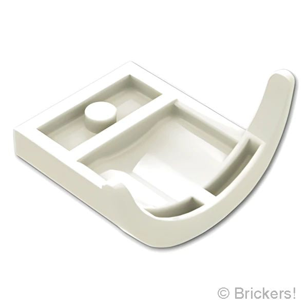 LEGOR パーツ 6458581 ビークル カー マッドガード 3 x 3 x 1 - アーチラウンド：[White / ホワイト] 49097-001 の商品ページ｜レゴRパーツ バラ売りのブリッカーズ