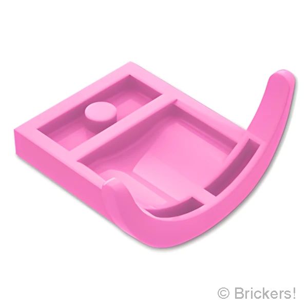 LEGOR パーツ 6517912 ビークル カー マッドガード 3 x 3 x 1 - アーチラウンド：[Bright Pink / ブライトピンク] 49097-222 の商品ページ｜レゴRパーツ バラ売りのブリッカーズ