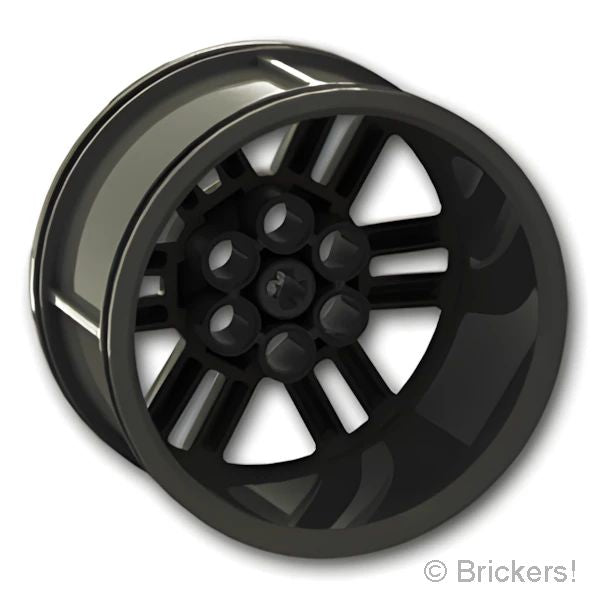 LEGO® パーツ 6257076 ホイール 56mm x 34mm - テクニック レーシング ミディアム / ピンホール：[Black / ブラック] 49294-026 の商品ページ｜レゴRパーツ バラ売りのブリッカーズ