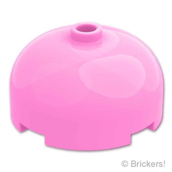 LEGO® パーツ 6259671/6519485 ブロック ラウンド 3 x 3 x 1 1/3 - ドームトップ：[Bright Pink / ブライトピンク] 49308-222 