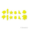 フレンズ - 海洋生物アクセサリー12個セット（マルチパック）：[Neon Yellow / ネオンイエロー]