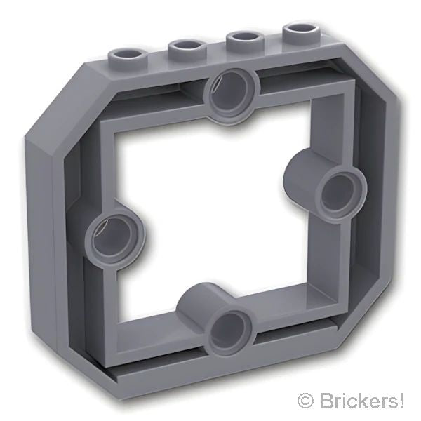 LEGOR パーツ 6263879 パネル 1 x 6 x 4 1/3 - 4ピンホール：[Dark Bluish Gray / ダークグレー] 49699-199 の商品ページ｜レゴRパーツ バラ売りのブリッカーズ