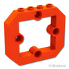 パネル 1 x 6 x 4 1/3 - 4ピンホール：[Reddish Orange / レディッシュオレンジ ]