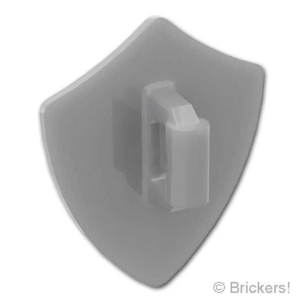 LEGO® パーツ 6538822 四角形のシールド - 黒い蛇：[Flat Silver / フラットシルバー] 4972pb04-179 