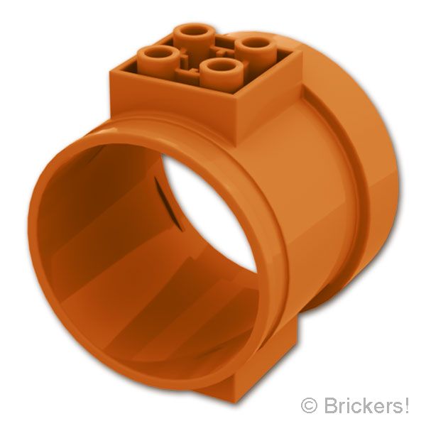 LEGO® パーツ 6465267/6514303 シリンダー チューブ - ストレート：[Dark Orange / ダークオレンジ] 49736-038 