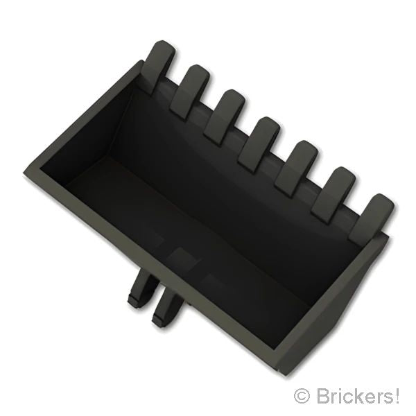LEGOR パーツ 6266631 ビークル ディガーバケット 3 x 6 - ヒンジロック：[Black / ブラック] 50335-026 の商品ページ｜レゴRパーツ バラ売りのブリッカーズ