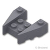 ウェッジ 3 1/2 x 4 - スタッドノッチ：[Dark Bluish Gray / ダークグレー]