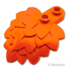 プラント プレート ラウンド 1 x 2 - 重なった葉：[Reddish Orange / レディッシュオレンジ ]