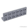 ブラケット 1 x 6 - 2 x 6 - 逆 / 1 x 4 カットアウト：[Light Bluish Gray / グレー]