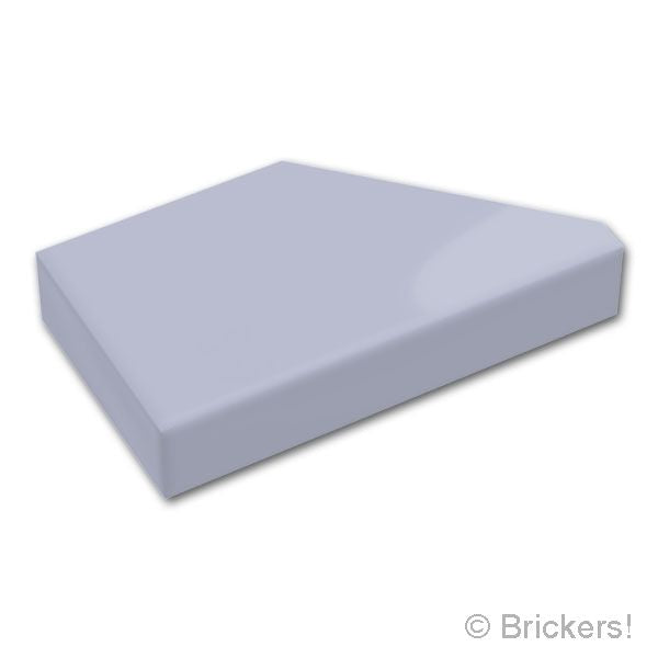 LEGO® パーツ 6558800 タイル 1 x 2 - ウェッジ 左：[Light Bluish Gray / グレー] 5091-194 