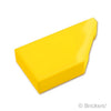 タイル 1 x 2 - ウェッジ 右：[Yellow / イエロー]