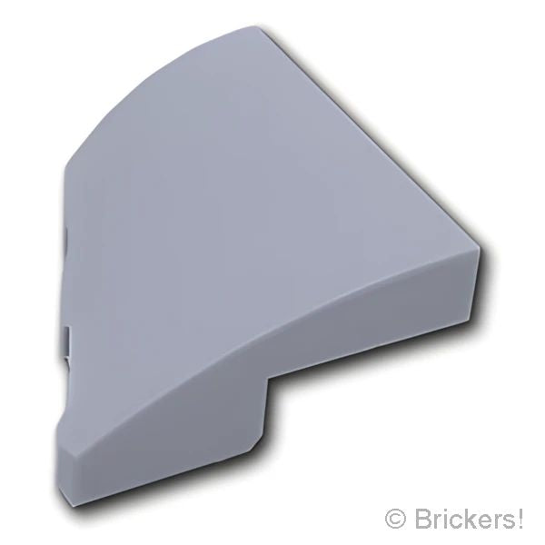 LEGOR パーツ 6513905 カーブ ウェッジ 2×2×2/3 - 右：[Light Bluish Gray / グレー] 5093-194 の商品ページ｜レゴRパーツ バラ売りのブリッカーズ