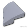 ウェッジ カーブ 2×2×2/3 - 右：[Light Bluish Gray / グレー]