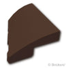 ウェッジ カーブ 2×2×2/3 - 右：[Dark Brown / ダークブラウン]