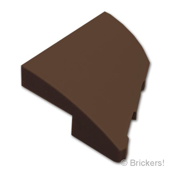 LEGO® パーツ 6627679 ウェッジ カーブ 2×2×2/3 - 左：[Dark Brown / ダークブラウン] 5095-308 