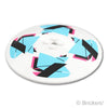 ディッシュ 10 x 10 - 幾何学模様のサッカーボール：[White / ホワイト]