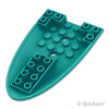 航空機 胴体前部 6 x 10 - ボトム：[Dark Turquoise / ダークターコイズ]