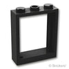 ウィンドウ 1 x 3 x 3 - フラットフロント：[Black / ブラック]