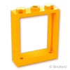 ウィンドウ 1 x 3 x 3 - フラットフロント：[Bt,Lt Orange / ブライトライトオレンジ]