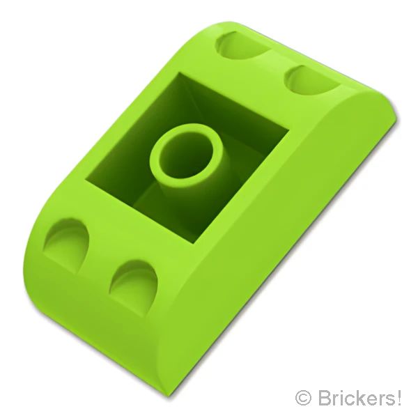 LEGOR パーツ 6522218 スロープ インバート カーブ ダブル 4 x 2：[Lime / ライム] 5174-119 の商品ページ｜レゴRパーツ バラ売りのブリッカーズ