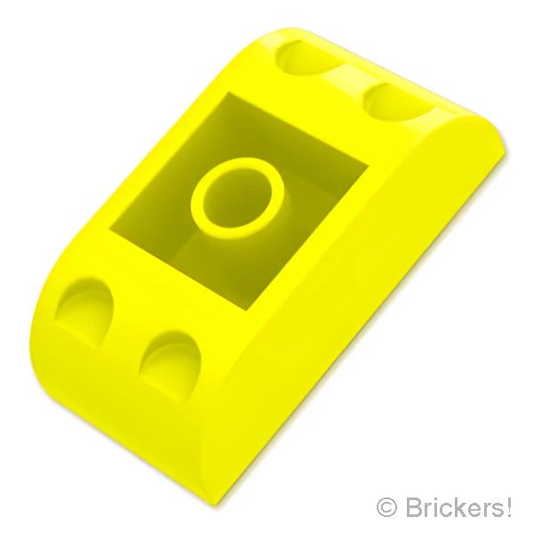 LEGOR パーツ 6522219 スロープ インバート カーブ ダブル 4 x 2：[Neon Yellow / ネオンイエロー] 5174-236 の商品ページ｜レゴRパーツ バラ売りのブリッカーズ
