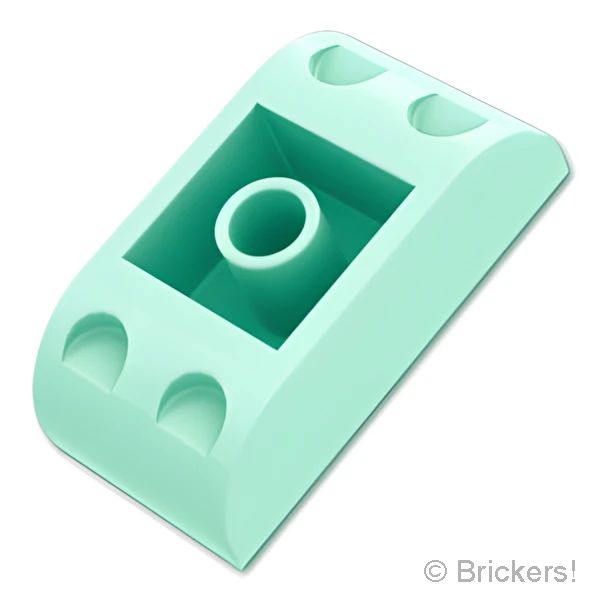 LEGOR パーツ 6481561 スロープ インバート カーブ ダブル 4 x 2：[Light Aqua / ライトアクア] 5174-323 の商品ページ｜レゴRパーツ バラ売りのブリッカーズ