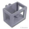 クレーン バスケット 2 x 3 x 2 - ヒンジロック：[Light Bluish Gray / グレー]