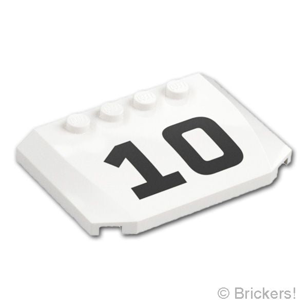 LEGO® パーツ 6606684 ウェッジ トリプル カーブ 4 x 6 x 2/3 - ブラックの10：[White / ホワイト] 52031pb210-001 