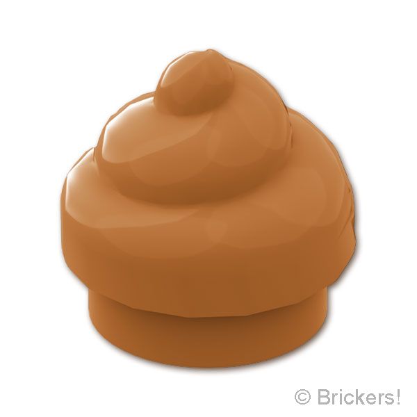 LEGO® パーツ 6554053 プレート ラウンド 1 x 1 - ソフトクリームトップ：[Md,Nougat / ミディアムヌガー] 53119-137 