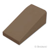 スロープ 18° 2 x 1 x 2/3：[Dark Brown / ダークブラウン]
